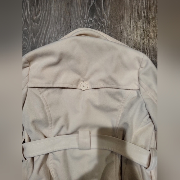 JOU JOU cream double breasted peacoat - Picture 5 of 16